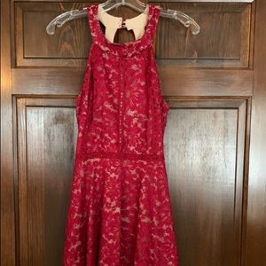 red lace short dress!